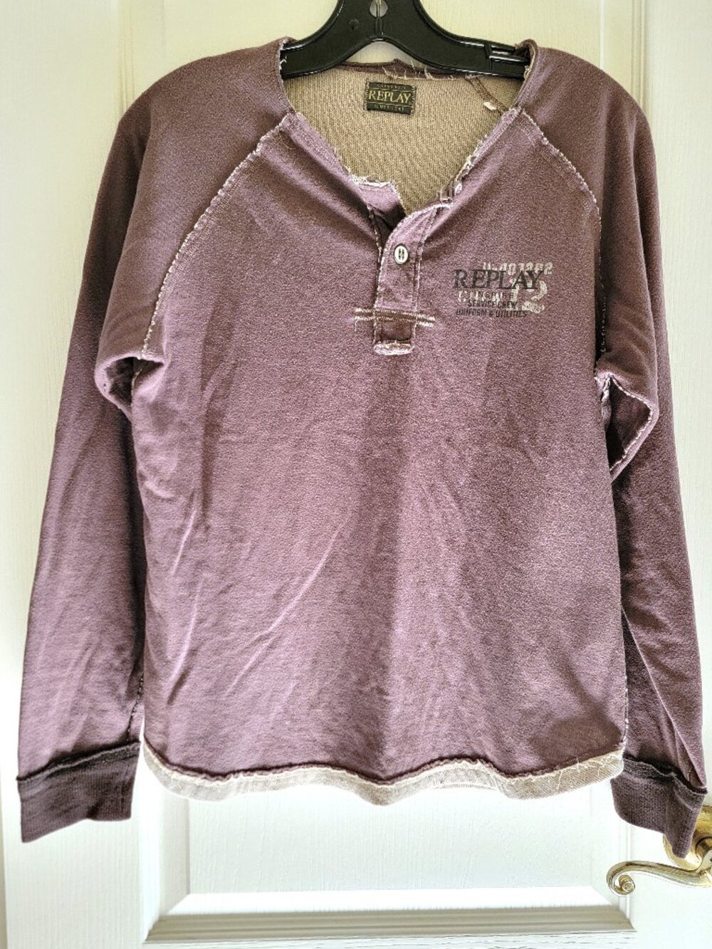 REPLAY DISTRESSED SLIM TOP